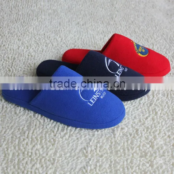 Premium Quality Colored Cotton Fleece Men's Indoor Slippers Supplier's Choice