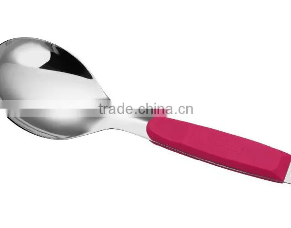 Best Selling Stainless Steel Soup Ladle With Plastic Handle photo-2