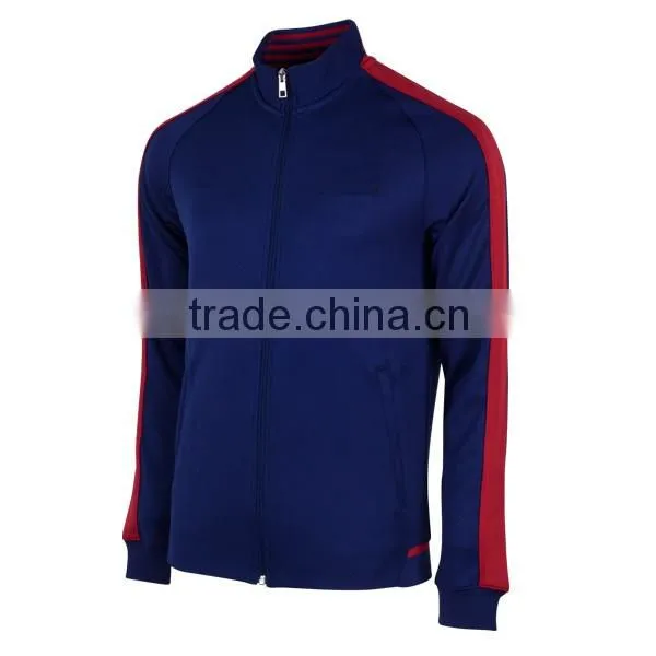 2016 Navy Blue High Quality Hot Sell Sport Track Top photo-3