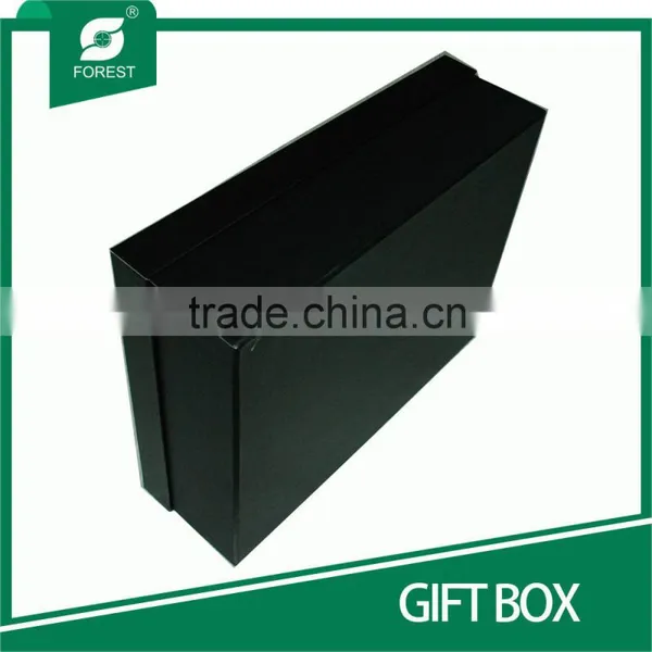 HIGH END SPOT UV VARNISHED CARDBOARD BLACK GIFT BOX photo-3