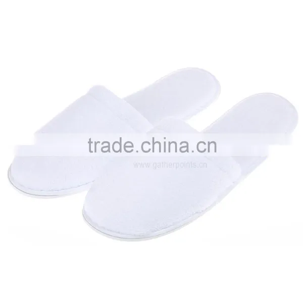 White Towel Cloth House Indoor Hotel Slippers photo-2