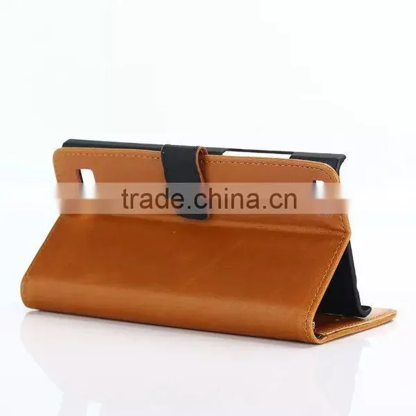 Most Popular Flip Pattern Wallet Leather Case for Blackberry LEAP With Stand photo-3
