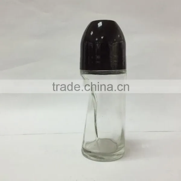 50ML Clear Glass Roll on Bottle With Plastic Ball photo-3