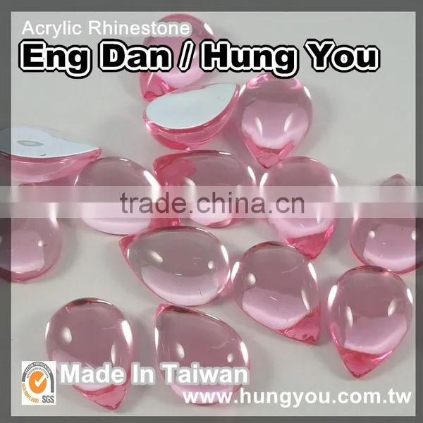 High Quality Glossy Flat Back Tear Rhinestones For Shoe Decoration photo-2