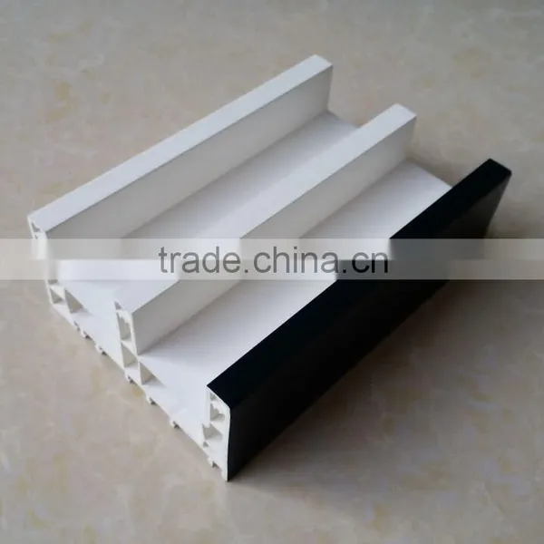 Both Side Wood Lamination Upvc Window and Door, Full Color Co-extrusion Upvc Profiles photo-4