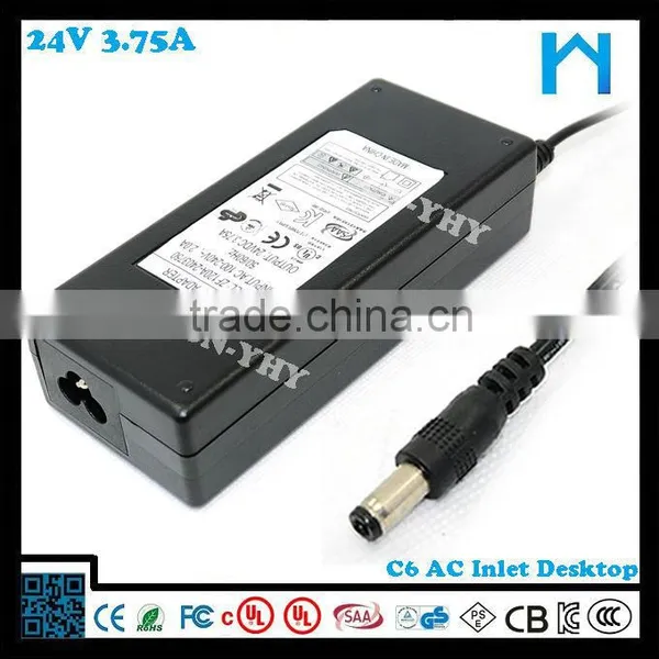 Low Price for 3d Printer Ac/dc 24V 3.75a Switching Power Adapter photo-5