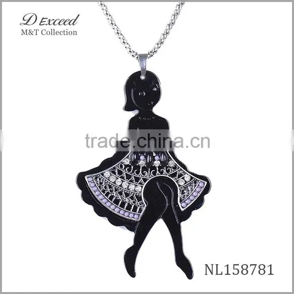 Cute Doll Pendant Necklace Fashion New Design Necklace 2015 NL158777-83 photo-5