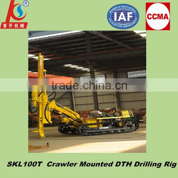 30m Depth Crawler Hydraulic Down the Hole Drilling Rig DTH Drilling