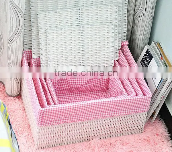 8 Hand Woven Straw - Pastoral Style - - Dirty Clothes Basket - Storage Basket - Storage Basket - - Woven Basket Basket photo-3