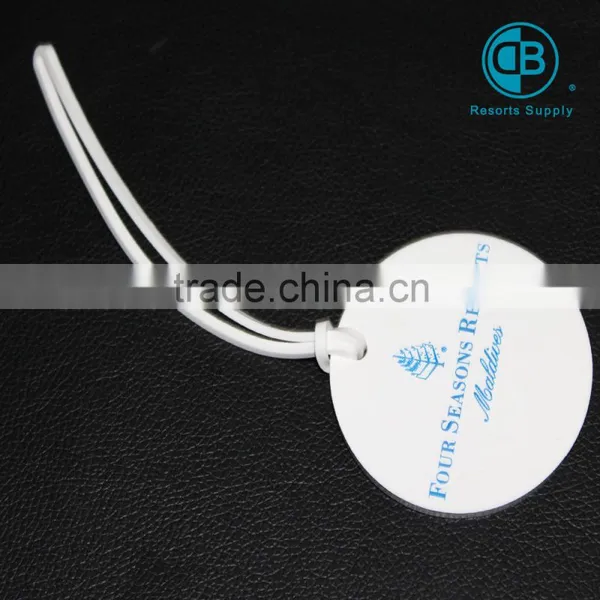Customized PVC and Ropee Bag Accessories Blank Luggage Tag