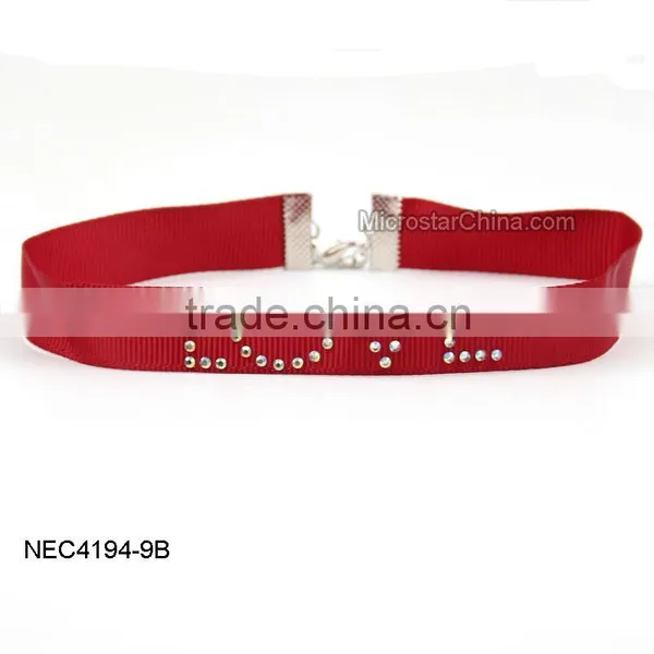 2016 New Design Fashion Adjustable Ribbon Necklace Wholesale photo-6