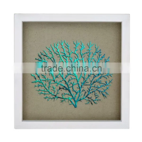 Framed Sea Fans Wall Shadow Box Art