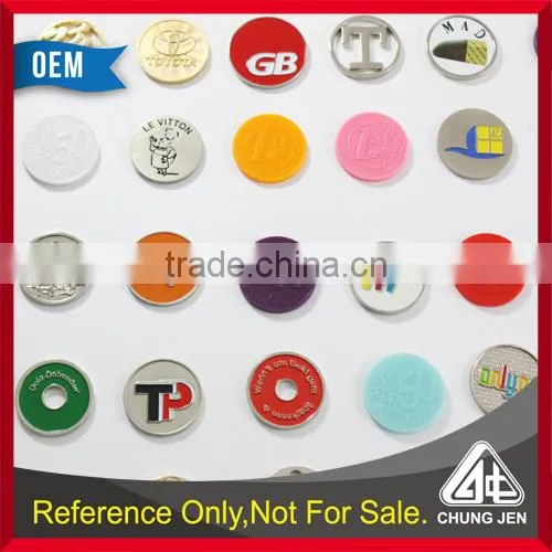 China Supplier Cheap Custom Logo Soft Cloisonne Silver Trolley Coin Euro photo-6