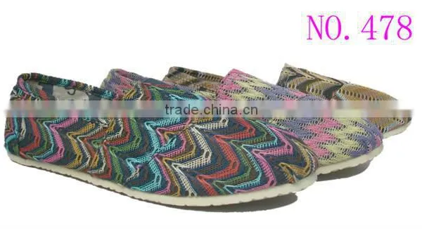 China Cheap Canvas Shoes Fashion Ladies Office Shoes