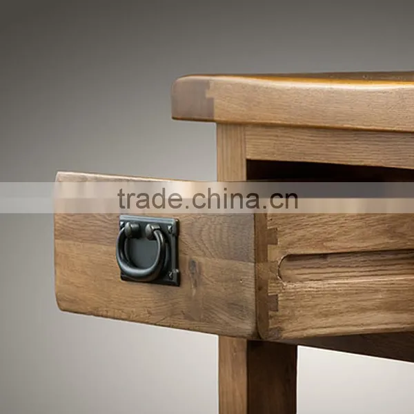 Contemporary Antique Solid Wood Oak Sideboard With Drawers photo-4