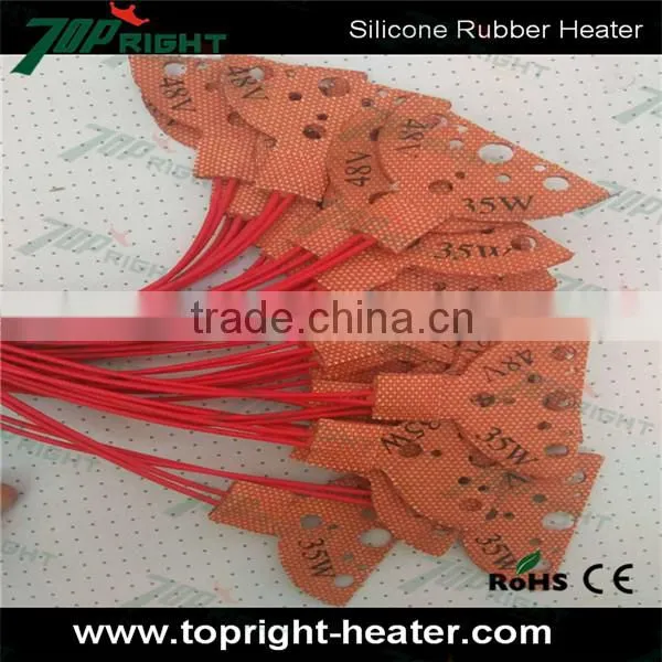 Silicone Rubber Heater 48v Heating Element Silicone Rubber Heat Pad photo-6