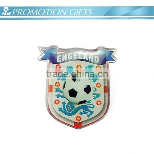Soccer Shield Metal Badge With Epoxy photo-2