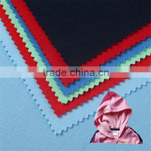 100%polyester Sportswear Fabric Tricot Brushed Velvet