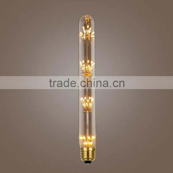 T30 125mm/185mm/300mm Led Firework Light Bulb 3W E27 Retro Dimmable Led Lamp photo-2