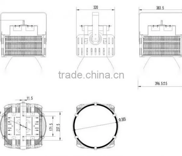 High Bay Led Lights Industrial IP65 200w 400w 500w Led High Bay Light photo-3