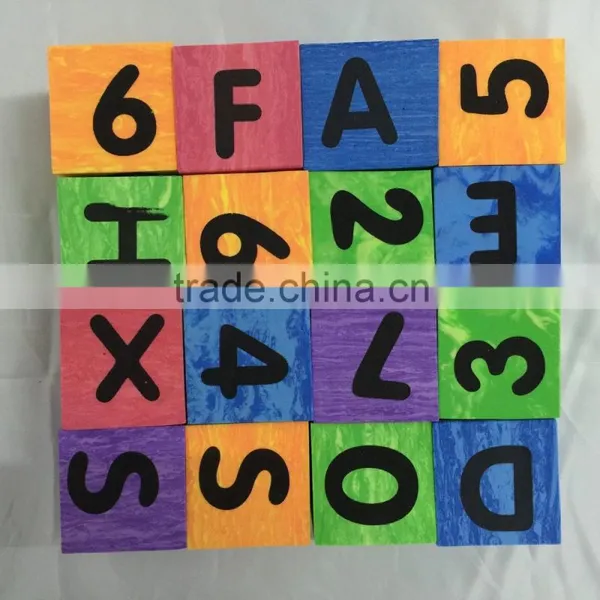 Charming Non-toxic High Quality Cheap EVA Foam Custom High Quality Plastic Alphabet Shape Building Block photo-3