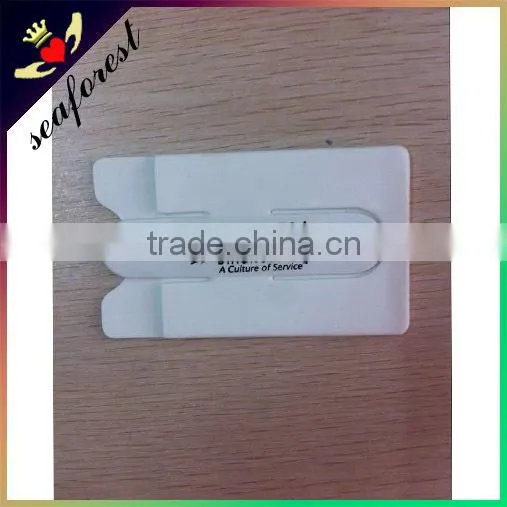 Custom Print Card Wallet,Smart Pouch Mobile Wallet With 3M Silicone Holder,silicone Smart Card Wallet 3M Sticky With Phone Stand photo-6
