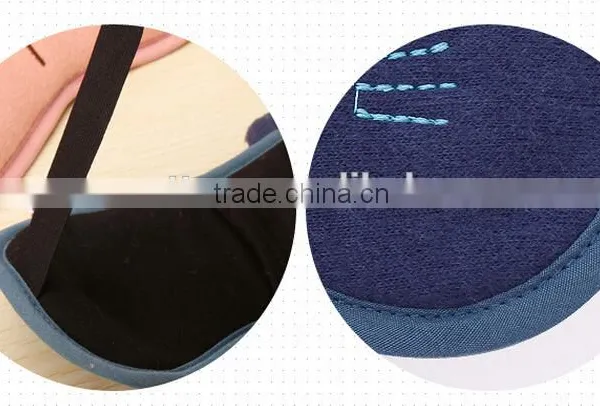 Wholesale Korea Style Hot Selling Anmail Shape Lovely Adjustable Cotton Travel Sleeping Aid Cover Light Eye Mask photo-5