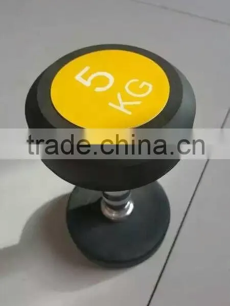 Crossfit Gym Basic Equipment Rubber Coated Dumbbell photo-6