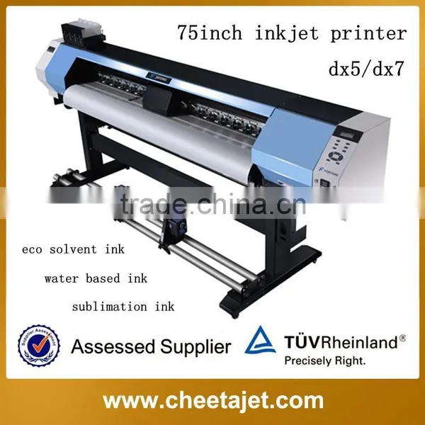 75inch High Efficiency Industrial Digital Printer Machines With Water Based Printing Ink