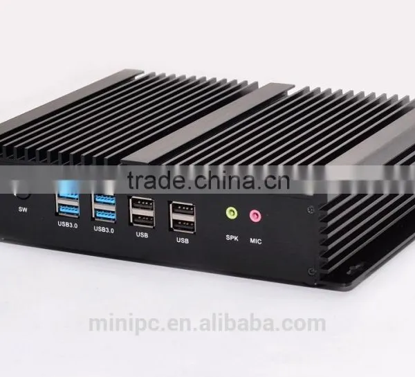 Industrial PC Fanless Design Mini Computer Mini PC Core i3 4010U With 6 RS232 Ports photo-2