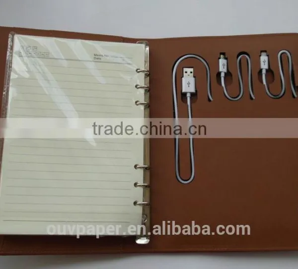 Agenda 2016 Notepad Charger for Phone Leather Diary photo-2