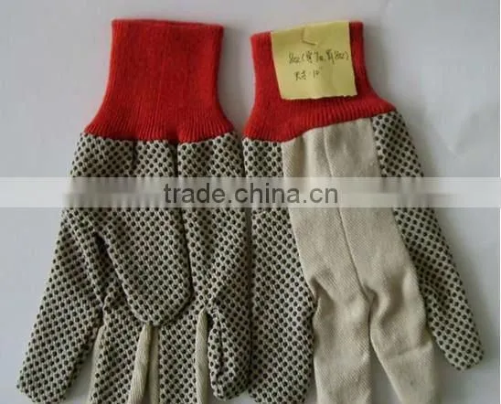 Dot Canvas Gloves