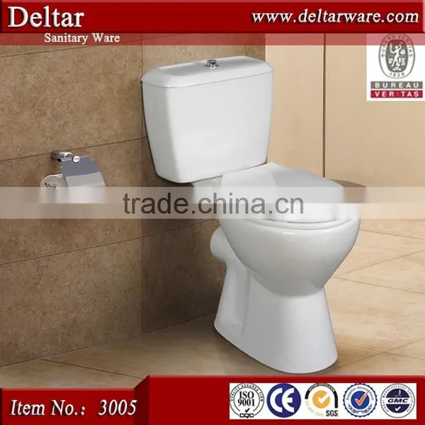 Twyford Toilet wc Made in China, Huida Toilet Cheap Price, Best Sell Two Piece wc Toilet S/p Trap With 4 Inch Outlet photo-3