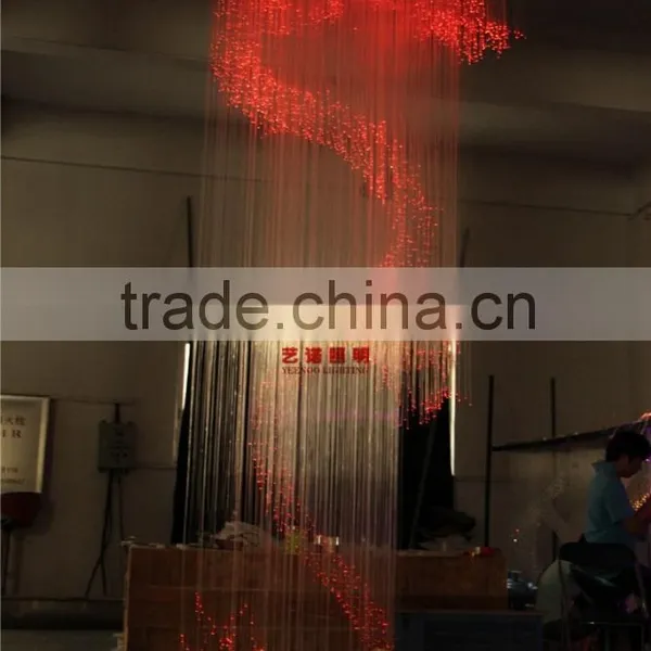 Active Fantasy Create 3D Animals, Fiber Optic RGB Color Chandelier Hanging on Ceiling photo-2