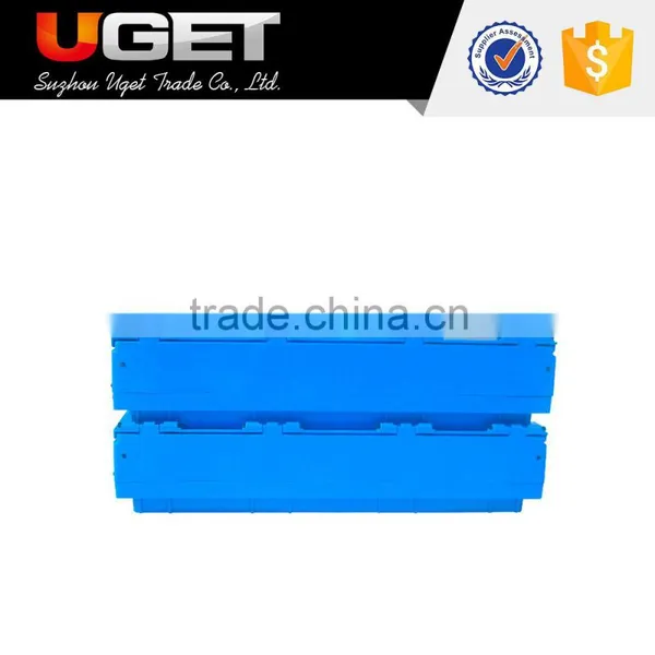 Made in China Stackable Injection Plastic Moving Crate With Lid for Sale photo-6