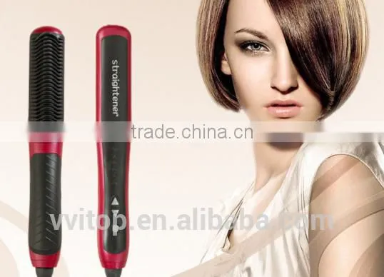 Double Function- Hair Straightener Comb LED Indicator photo-3