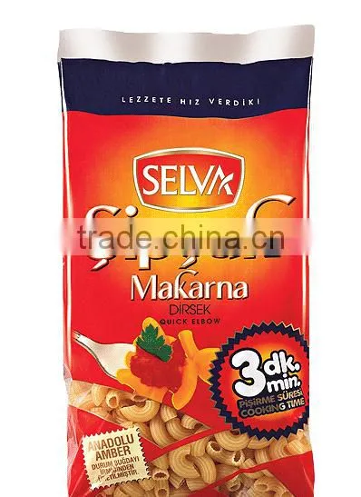 Quick %100 Durum Wheat 0.35 kg Quick Elbow Pasta