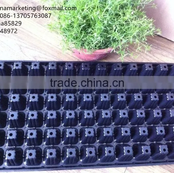 High Quality Vegetable Plastic Nursery Seedling Tray Black Plastic Plant Seed Growing Tray photo-4