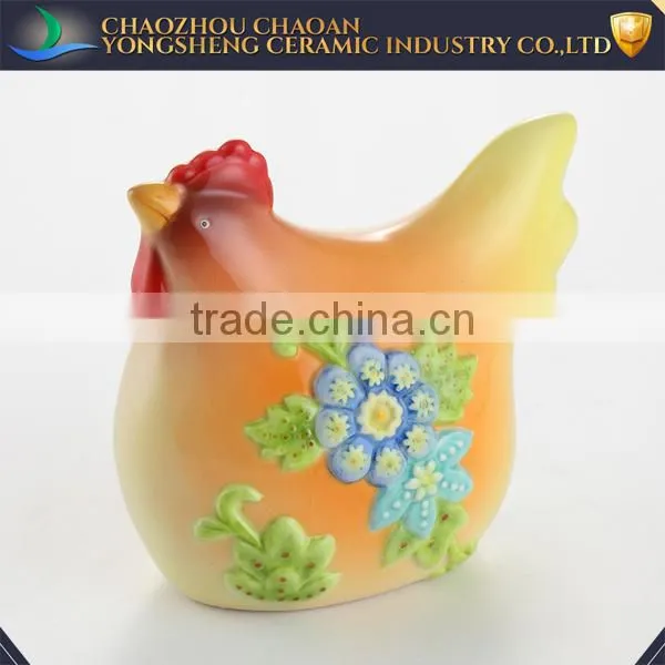 Beautiful Ceramic Chicken Christmas Home Decoration photo-3