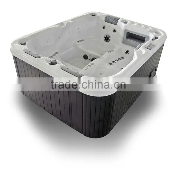 Control Panel Acrylic Shell Antique Bathtub With Seat for 3 Adults photo-3