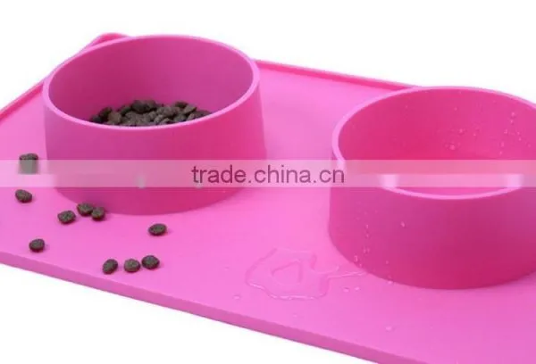 Silicone No Slip Large Dog Water Bowl Mat photo-3