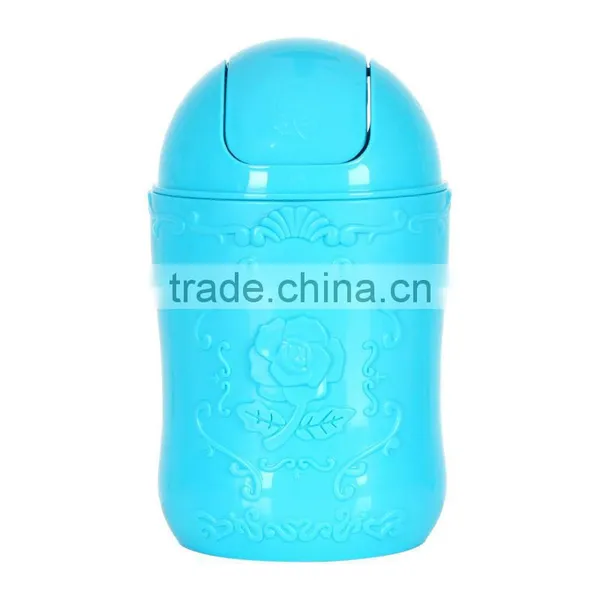 Plastic Desktop Mini Trash Bin Trash Can Used for Car Dustbin photo-2