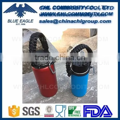 Paracord Survival Strap With Security Ring for Wide Mouth Water Bottles Carrier photo-6