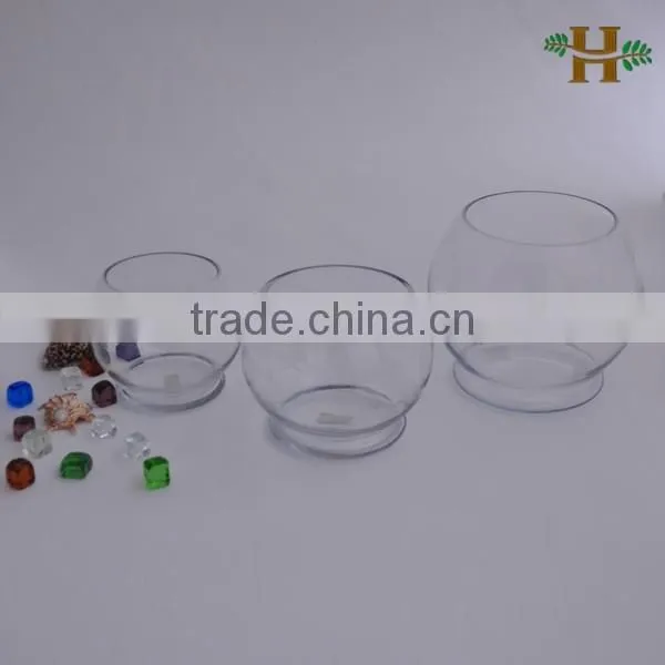 Hand Blown White Round Glass Vases for Wedding Decoration Centerpieces, White Round Glass Bowl Vase photo-5