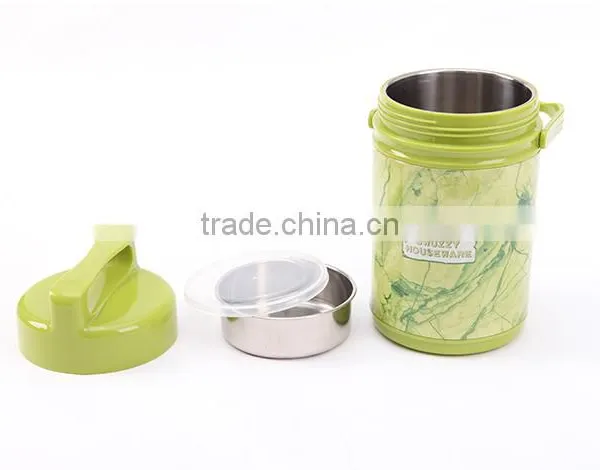 Wholesale Stock Small Order With Handle Double Layers All Steel Tankbento Boxes photo-3