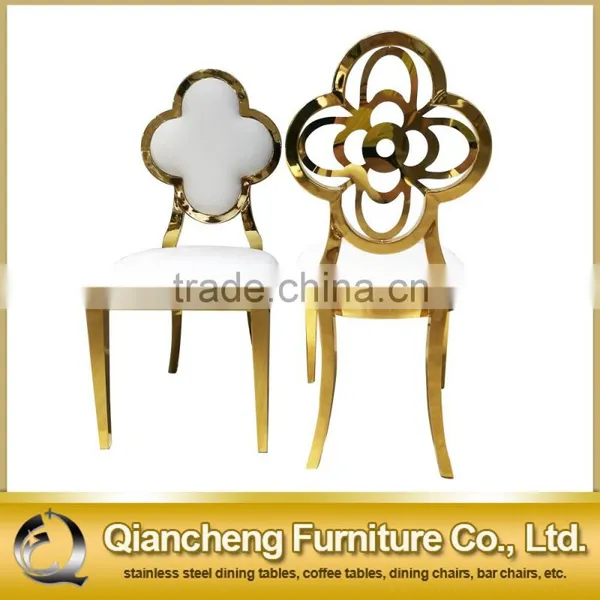 Wholesale Hollow Glodern Stainless Steel Dining Chair photo-5
