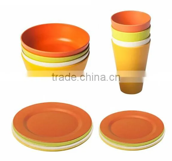 Quality Assurance Traditional Antique Bamboo Fiber Dinnerware Sets photo-3
