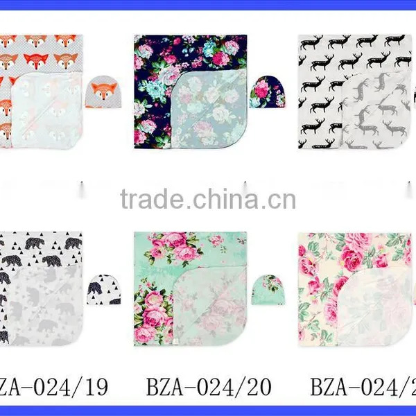 Summer Mint Floral Soft Swaddle Baby Blanket photo-6