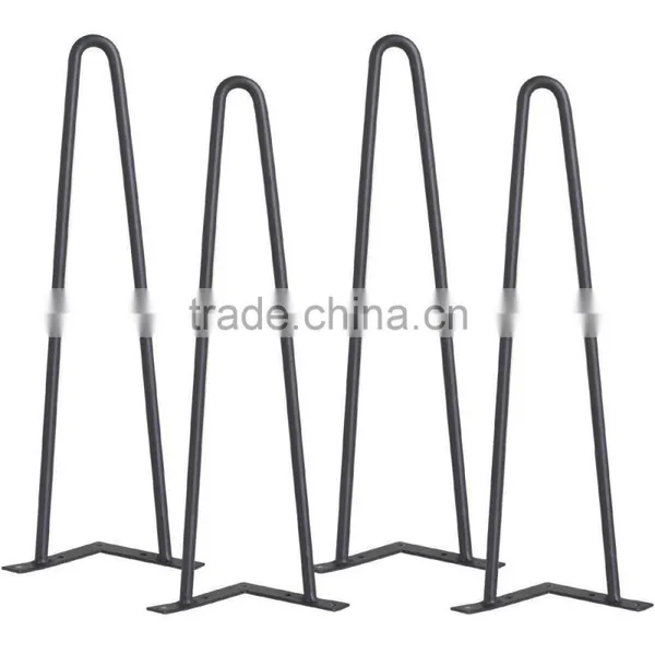 Garden Furniture Outdoor Metal Solid Steel 20 Inch Hairpin Table Leg