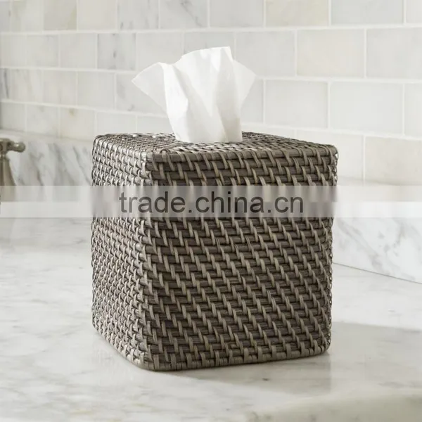 Natural Rattan Tissue Box photo-5